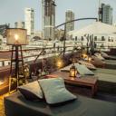 The rooftop terrace at Brown TLV Urban Hotel offers panoramic views across Tel Aviv and the Mediterranean Sea. Located 300 metres from Carmel Market, it offers luxury rooms and free Wi-Fi.