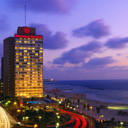 Located on Tel Aviv's  beachfront, Sheraton Tel-Aviv Hotel offers panoramic sea views and 3 restaurants. Its spacious rooms are air conditioned and feature satellite TV plus espresso coffee machines.