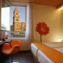 This design hotel is just off the popular Larios Street, next to Carmen Thyssen Museum and opposite Málaga Cathedral. It offers rooms with free Wi-Fi, a flat-screen TV and laptop.