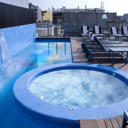 The Axel hotels are the best gay hotels you can find. The roof terrace is a popular hangout, with swimming pool and jacuzzi.